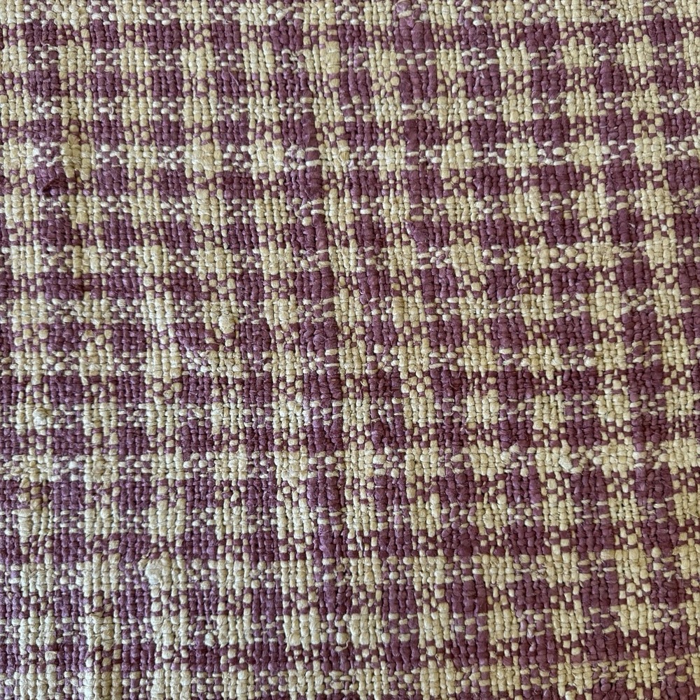 Koplavitch & Zimmer Anneker Check Mulberry 100% Silk Upholstery Fabric 54" W